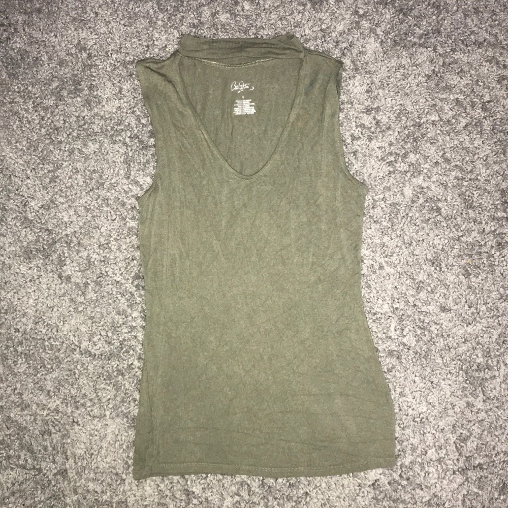 Green tank top
